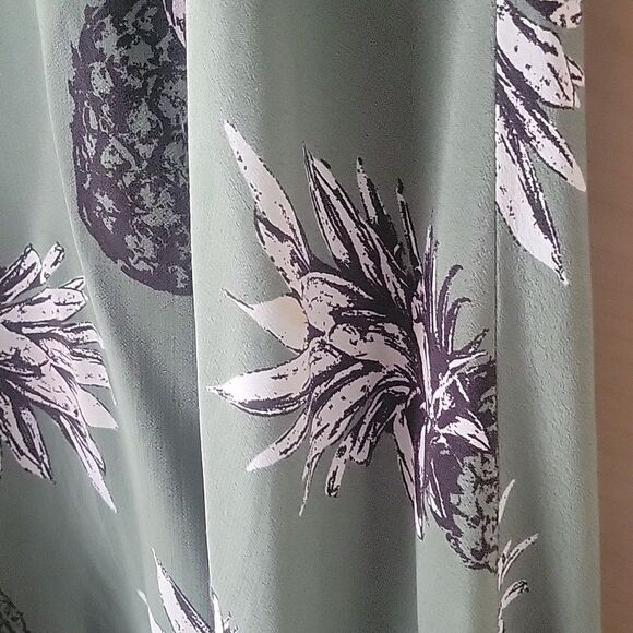 BB Dakota S CottageCore Bow 40s Pineapple Flowy Coquette Summer Dress MilkMaid - Picture 8 of 10